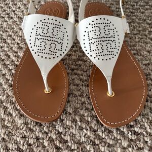 Tory Burch White Sandals